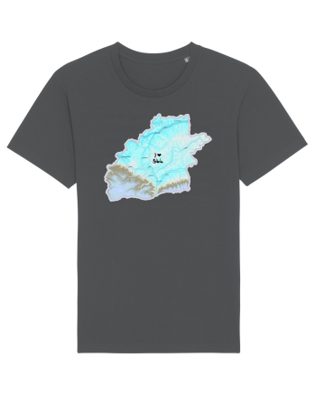Sibiu County Map Anthracite