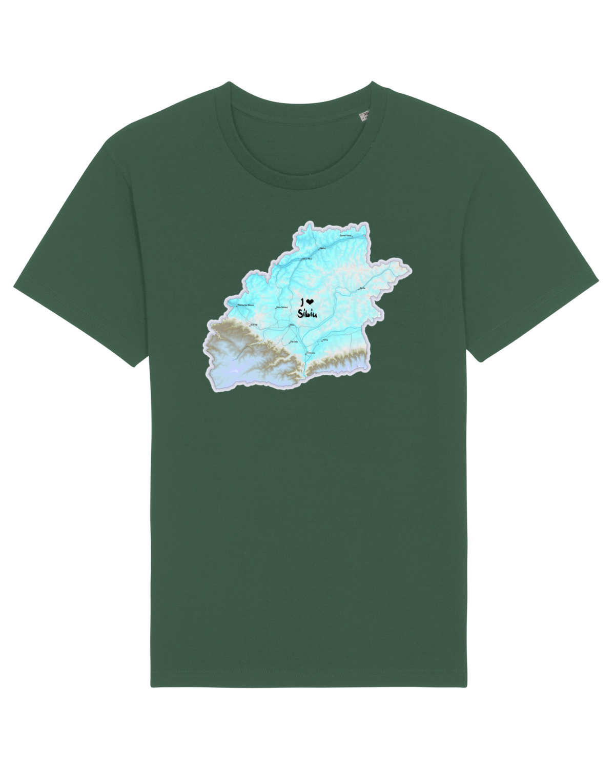 Tricou mânecă scurtă Unisex Rocker Bottle Green