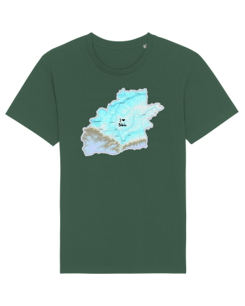 Sibiu County Map Bottle Green