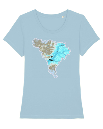 Alba County Map Sky Blue