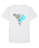 Alba County Map Tricou mânecă scurtă guler larg Bărbat Skater