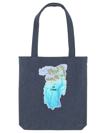 Vâlcea County Map Midnight Blue