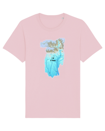Vâlcea County Map Cotton Pink