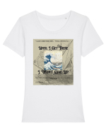 Until I Get There I Won t Give Up2 Tricou mânecă scurtă guler larg fitted Damă Expresser