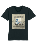 Until I Get There I Won t Give Up2 Tricou mânecă scurtă guler V Bărbat Presenter