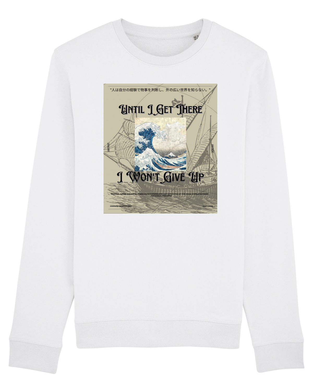 Bluză mânecă lungă Unisex Rise White