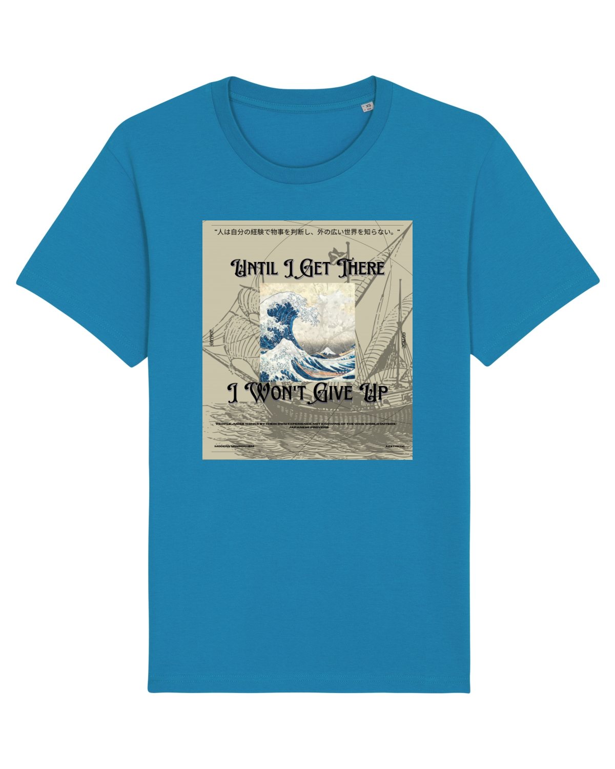 Tricou mânecă scurtă Unisex Rocker Azur