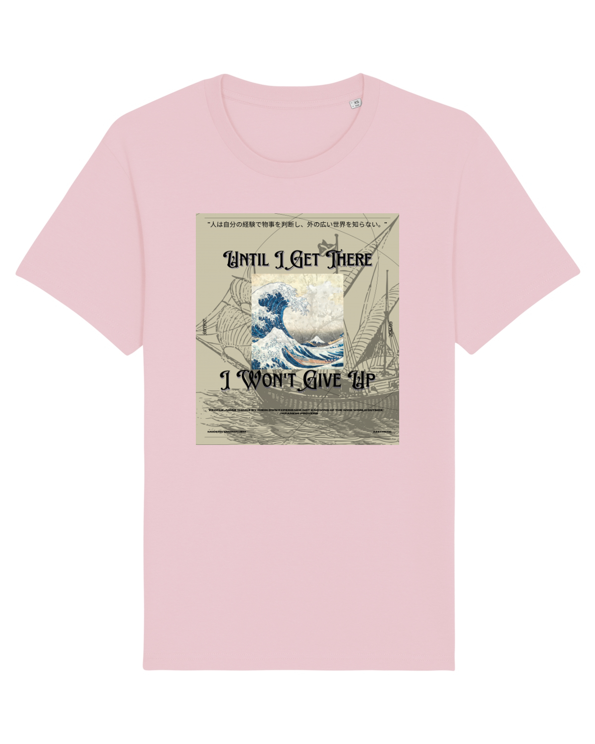 Tricou mânecă scurtă Unisex Rocker Cotton Pink
