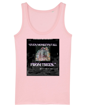 Even Monkeys Fall From Trees Cotton Pink