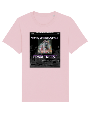 Even Monkeys Fall From Trees Cotton Pink