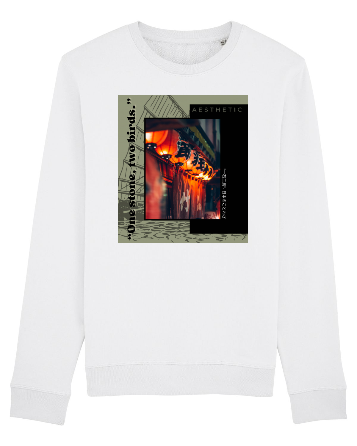Bluză mânecă lungă Unisex Rise White