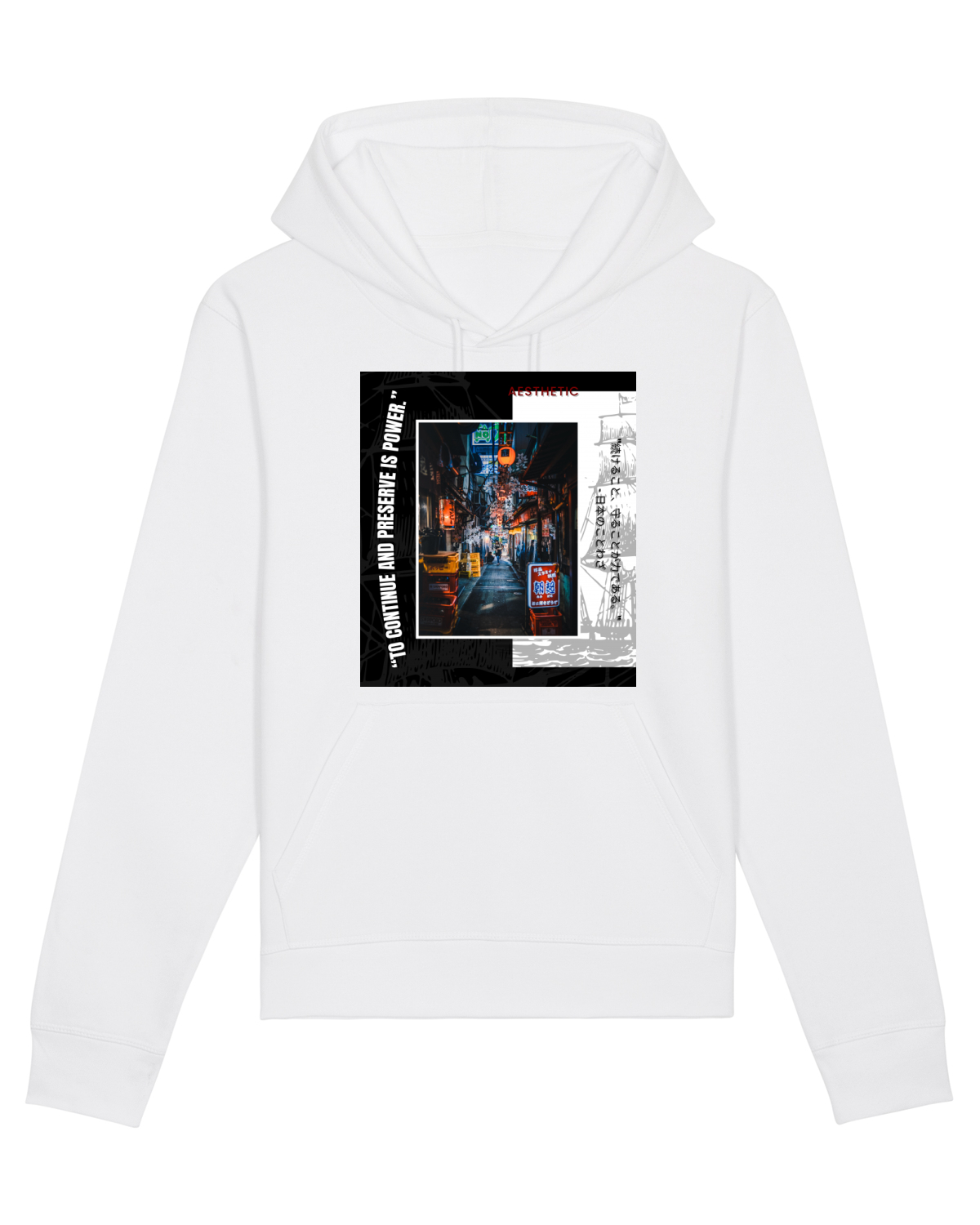 Hanorac Unisex Drummer White