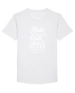 Make a blaze Tricou mânecă scurtă guler larg Bărbat Skater