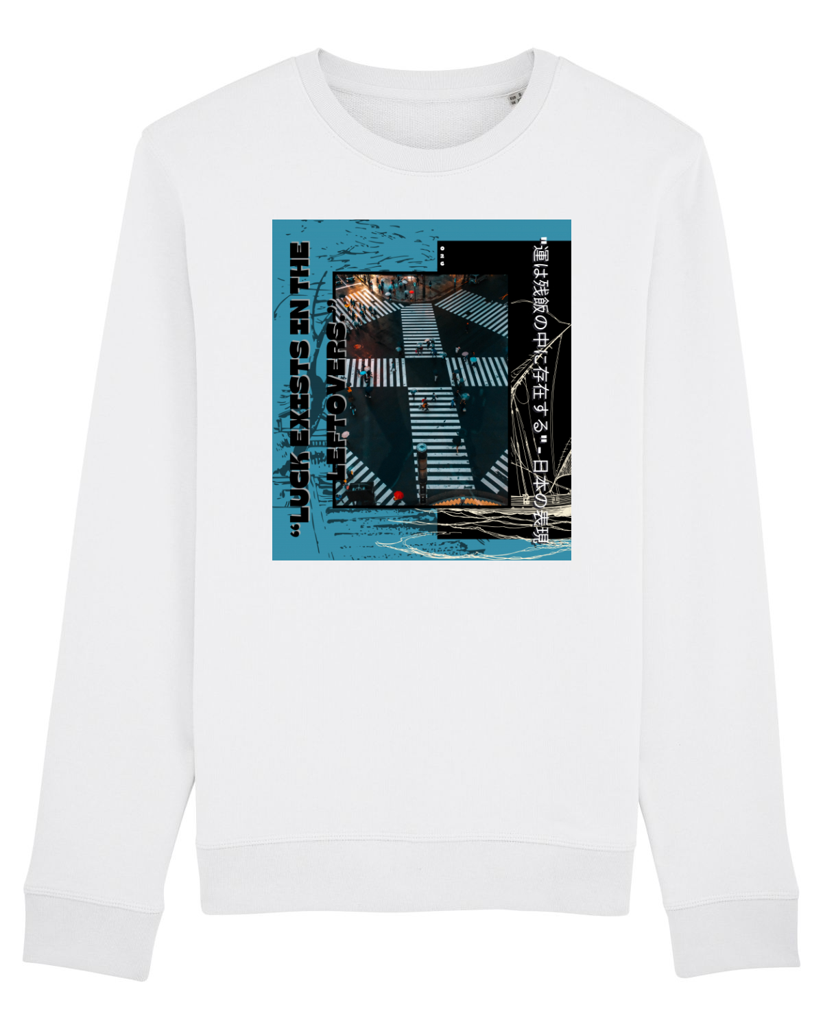Bluză mânecă lungă Unisex Rise White