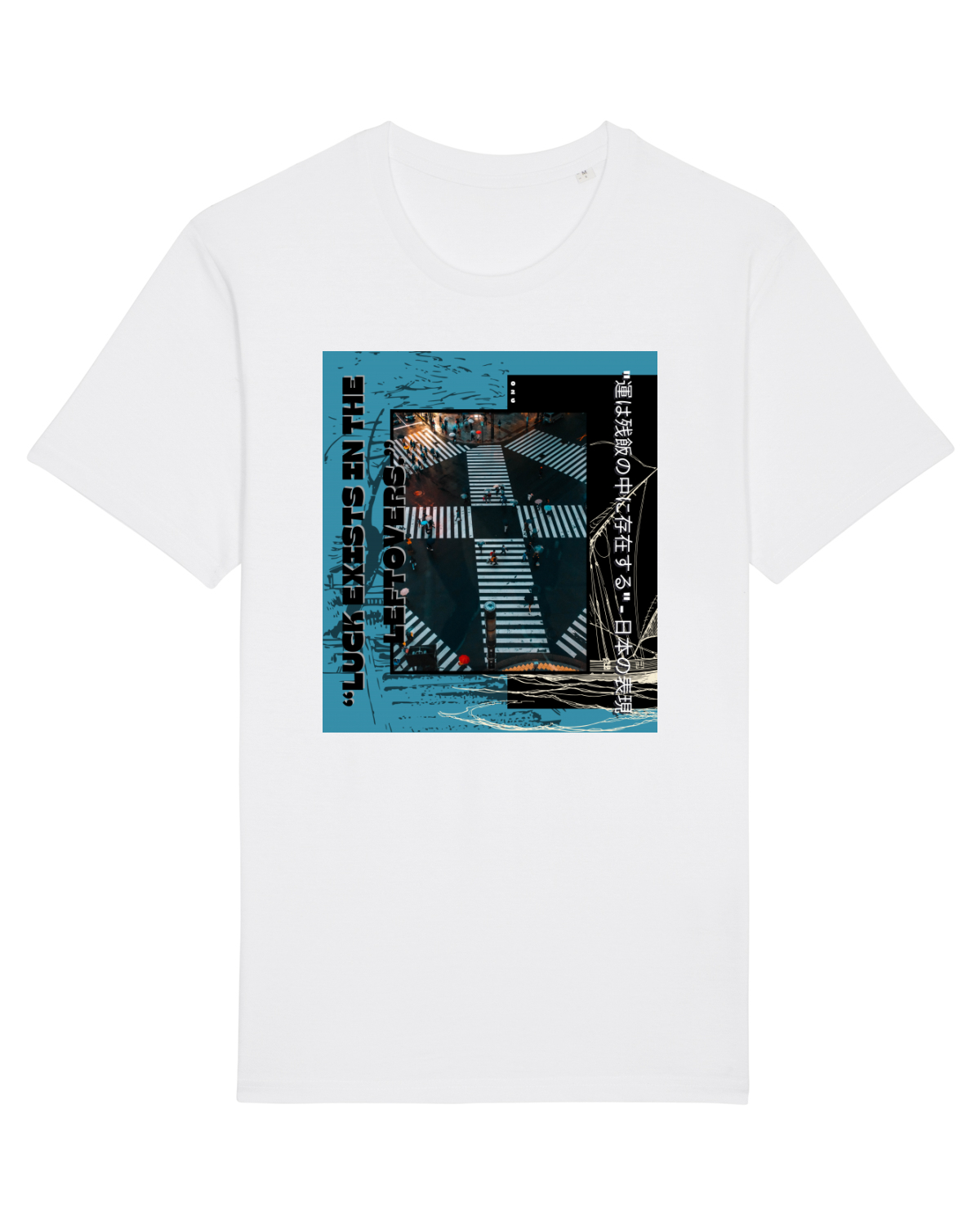Tricou mânecă scurtă Unisex Rocker White