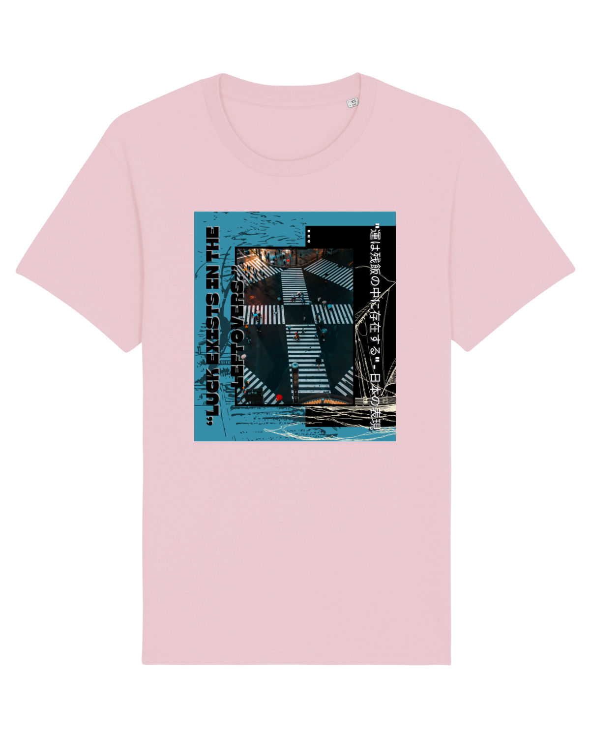 Tricou mânecă scurtă Unisex Rocker Cotton Pink