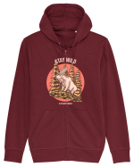 Stay Wild Explore More Hanorac cu fermoar Unisex Connector