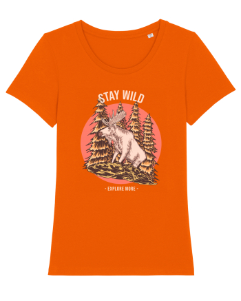 Stay Wild Explore More Bright Orange