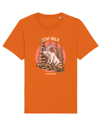 Stay Wild Explore More Bright Orange