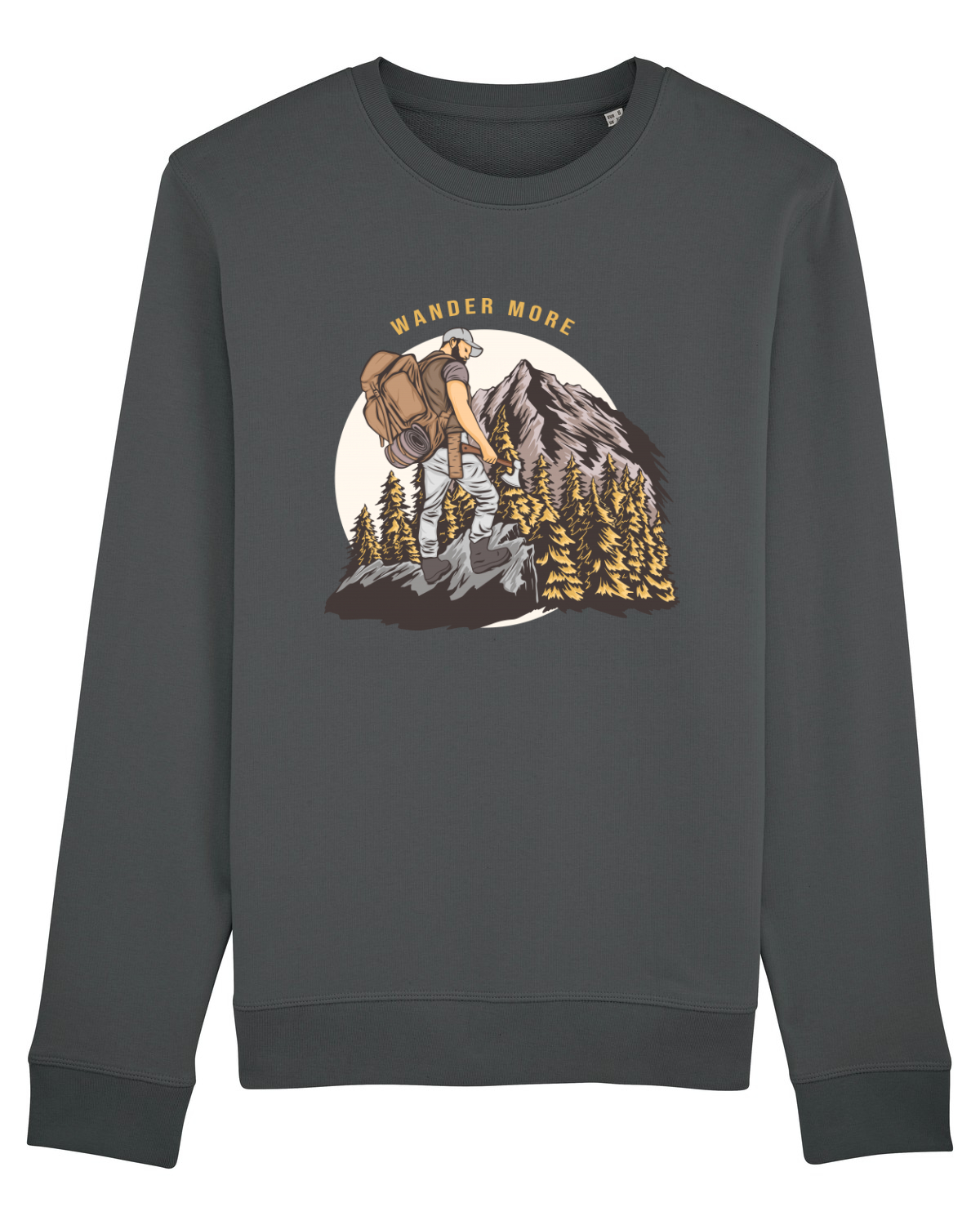 Bluză mânecă lungă Unisex Rise Anthracite