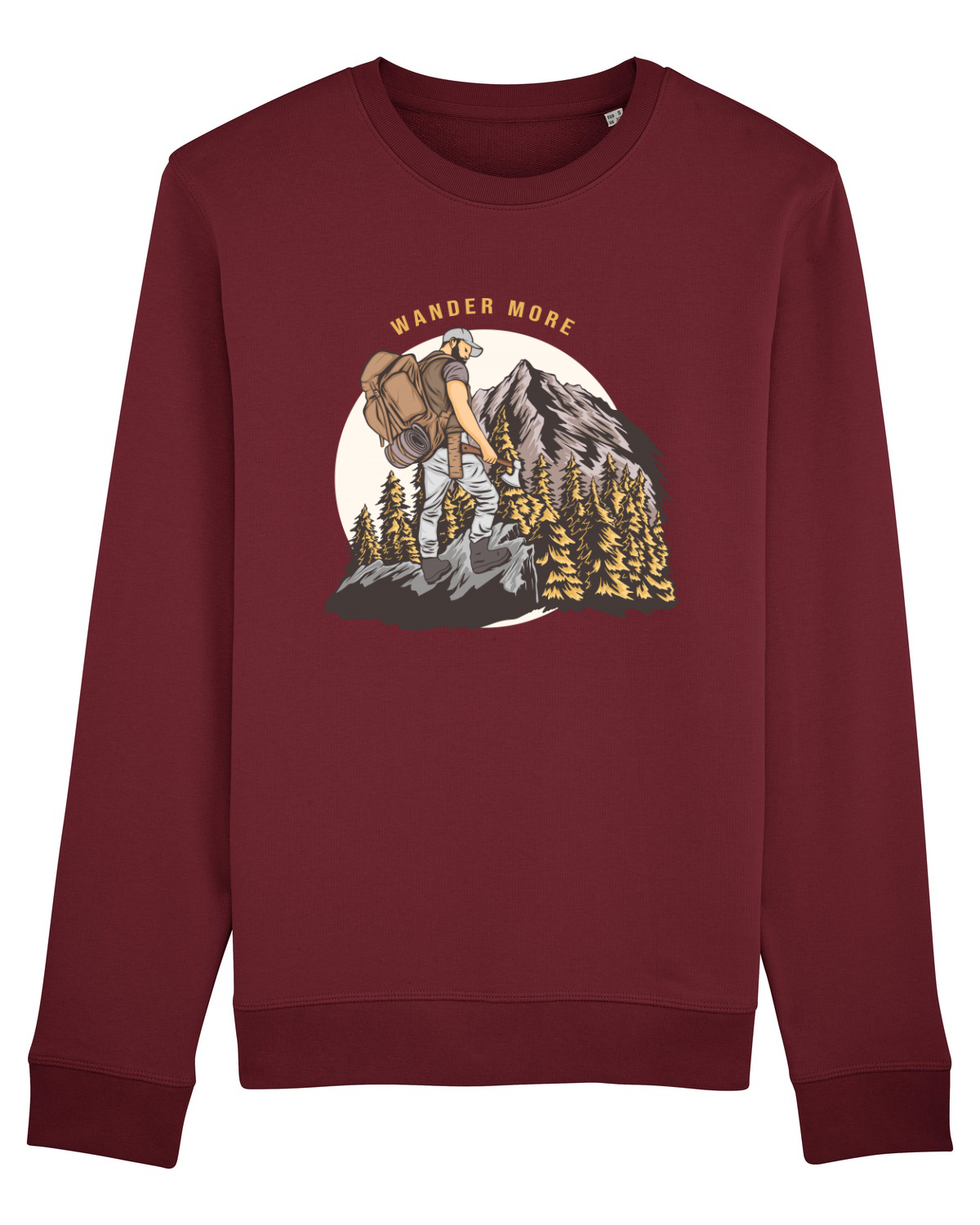 Bluză mânecă lungă Unisex Rise Burgundy