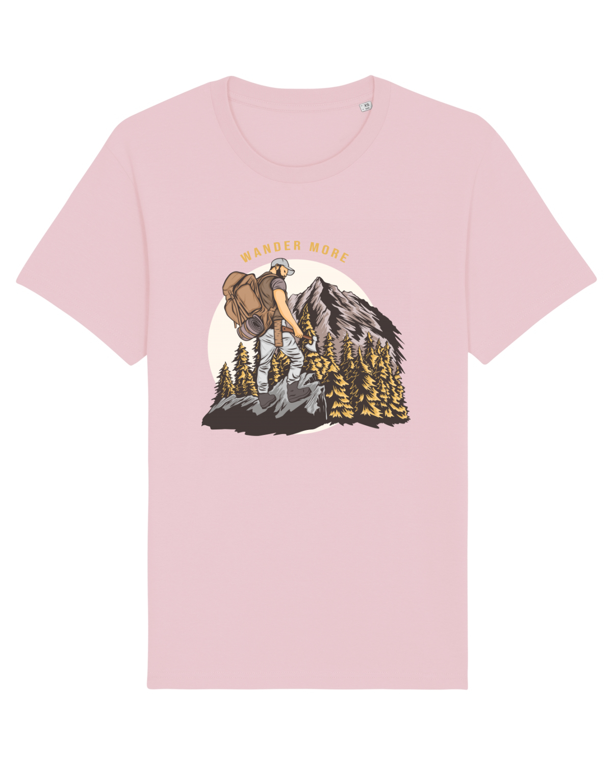 Tricou mânecă scurtă Unisex Rocker Cotton Pink