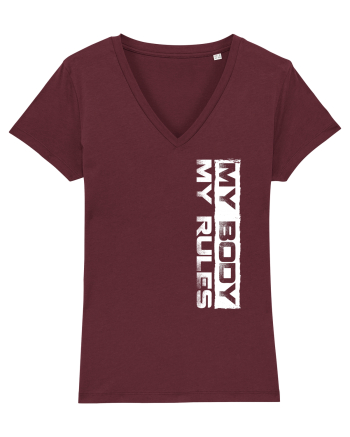 My body My rules Burgundy