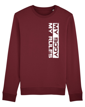 My body My rules Burgundy
