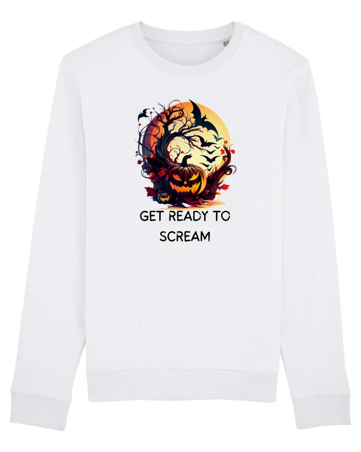 Bluză mânecă lungă Unisex Rise White