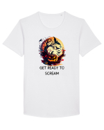 GET READY TO SCREAM - V1 Tricou mânecă scurtă guler larg Bărbat Skater