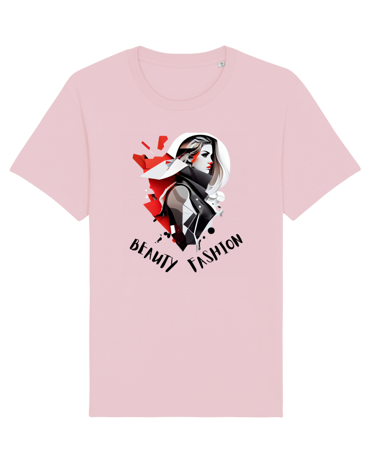 Tricou mânecă scurtă Unisex Rocker Cotton Pink