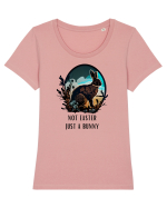 NOT EASTER, JUST A BUNNY Tricou mânecă scurtă guler larg fitted Damă Expresser