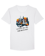 CITY BREAK Tricou mânecă scurtă guler larg Bărbat Skater