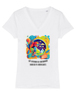 CHILDHOOD - V1 Tricou mânecă scurtă guler V Damă Evoker