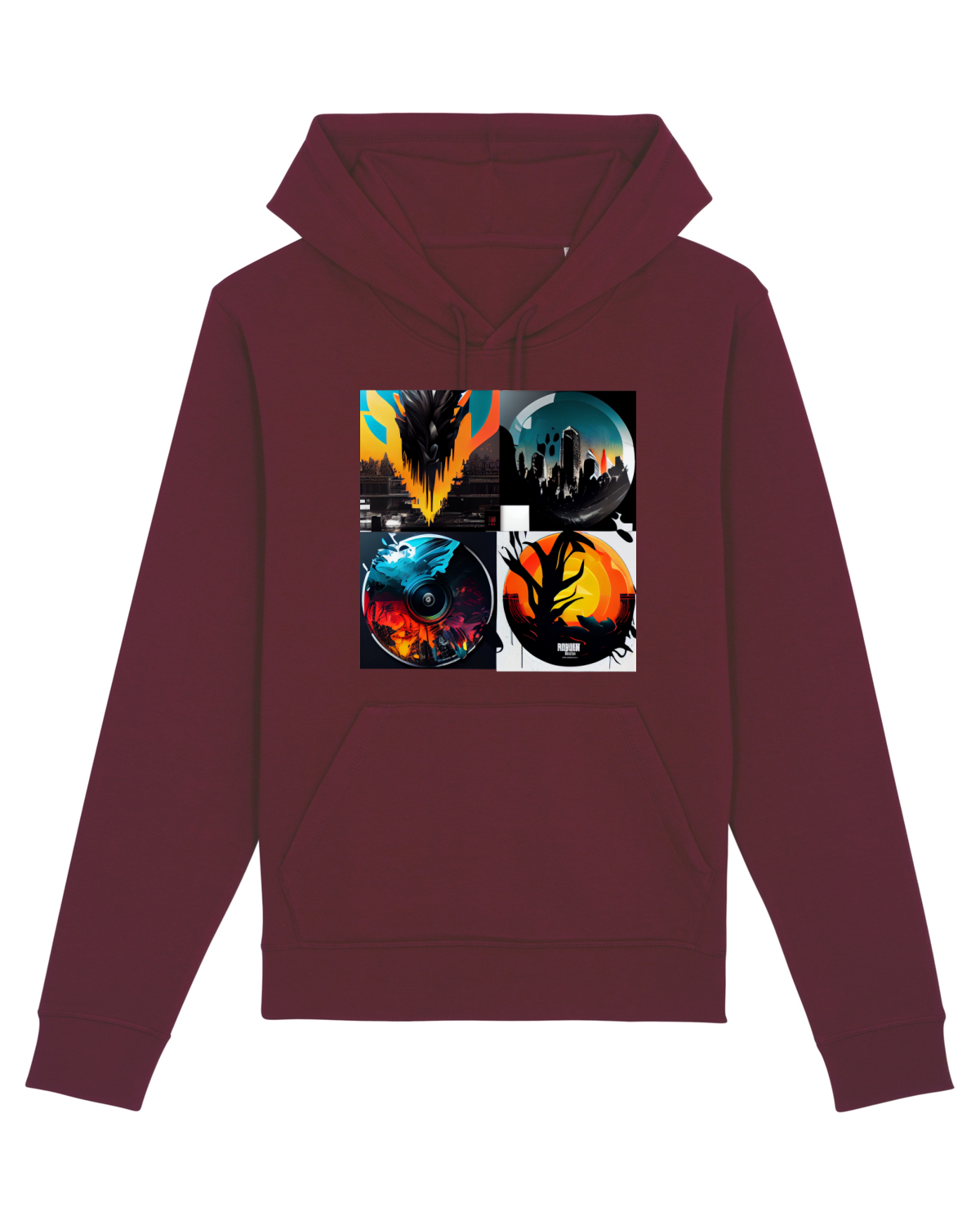 Hanorac Unisex Drummer Burgundy