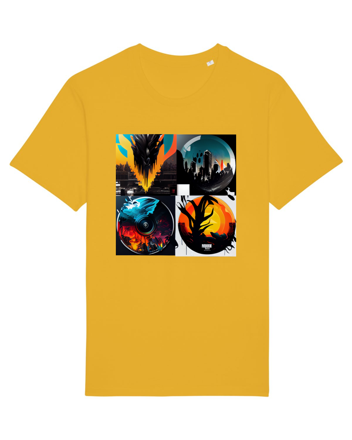 Tricou mânecă scurtă Unisex Rocker Spectra Yellow
