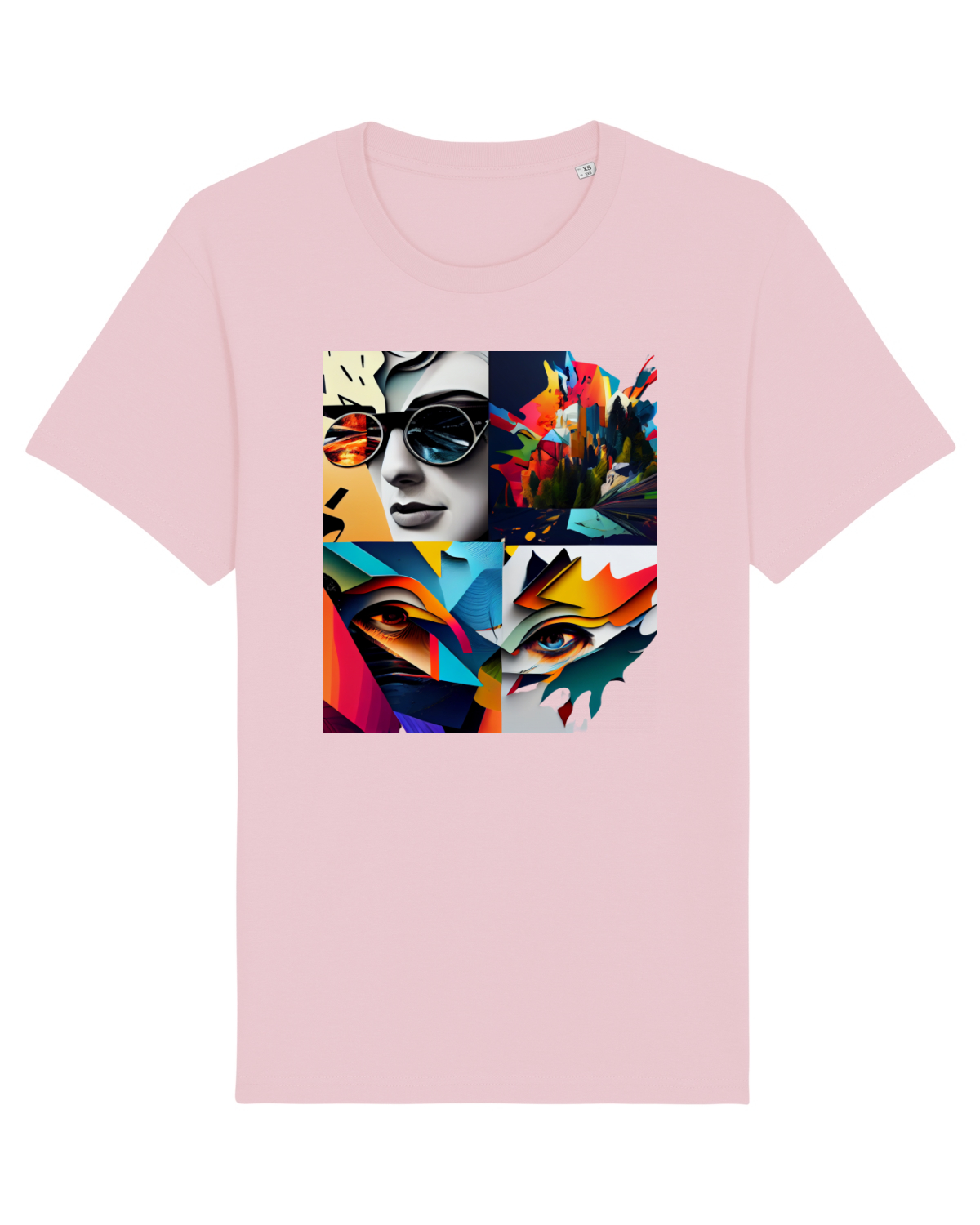 Tricou mânecă scurtă Unisex Rocker Cotton Pink