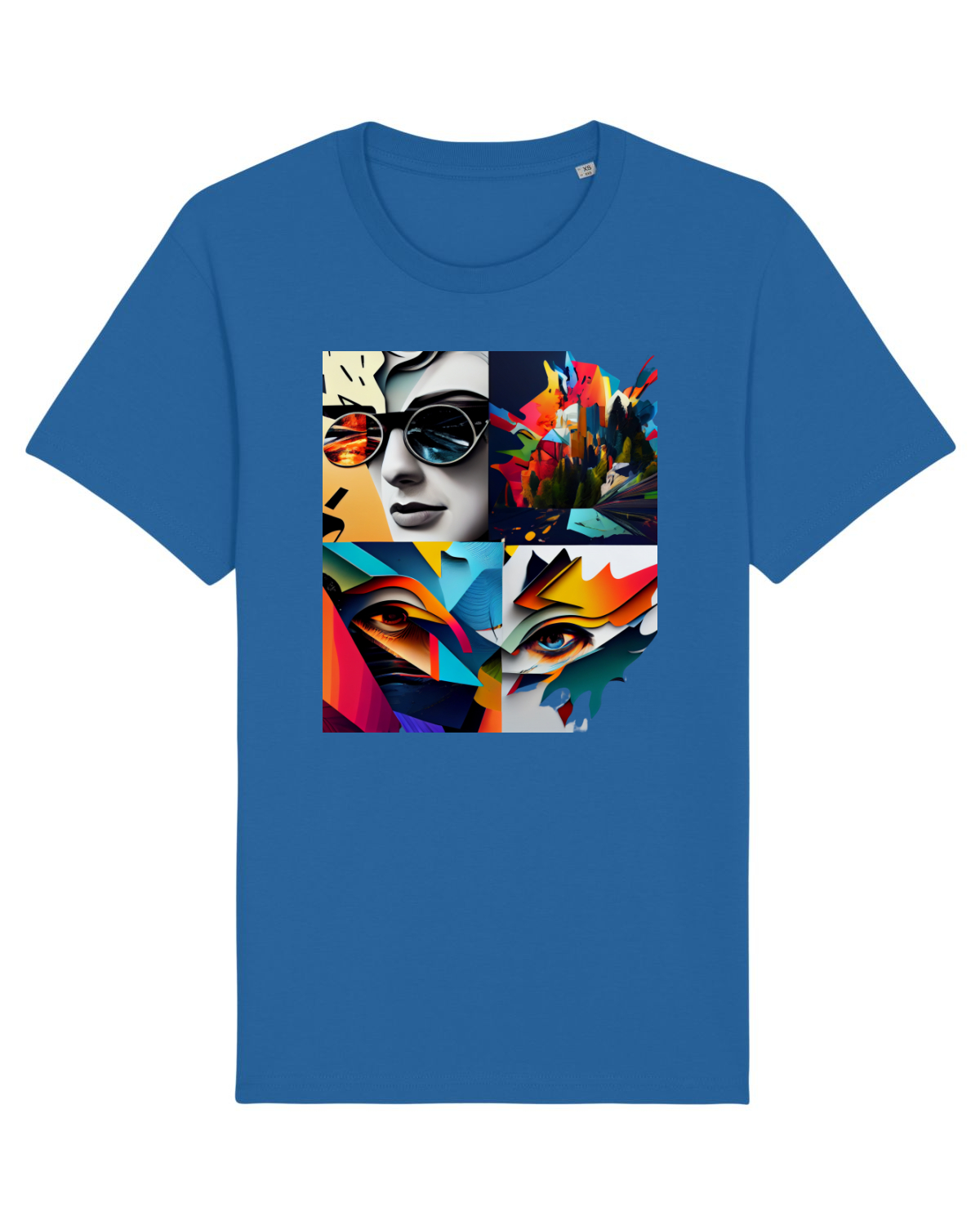 Tricou mânecă scurtă Unisex Rocker Royal Blue