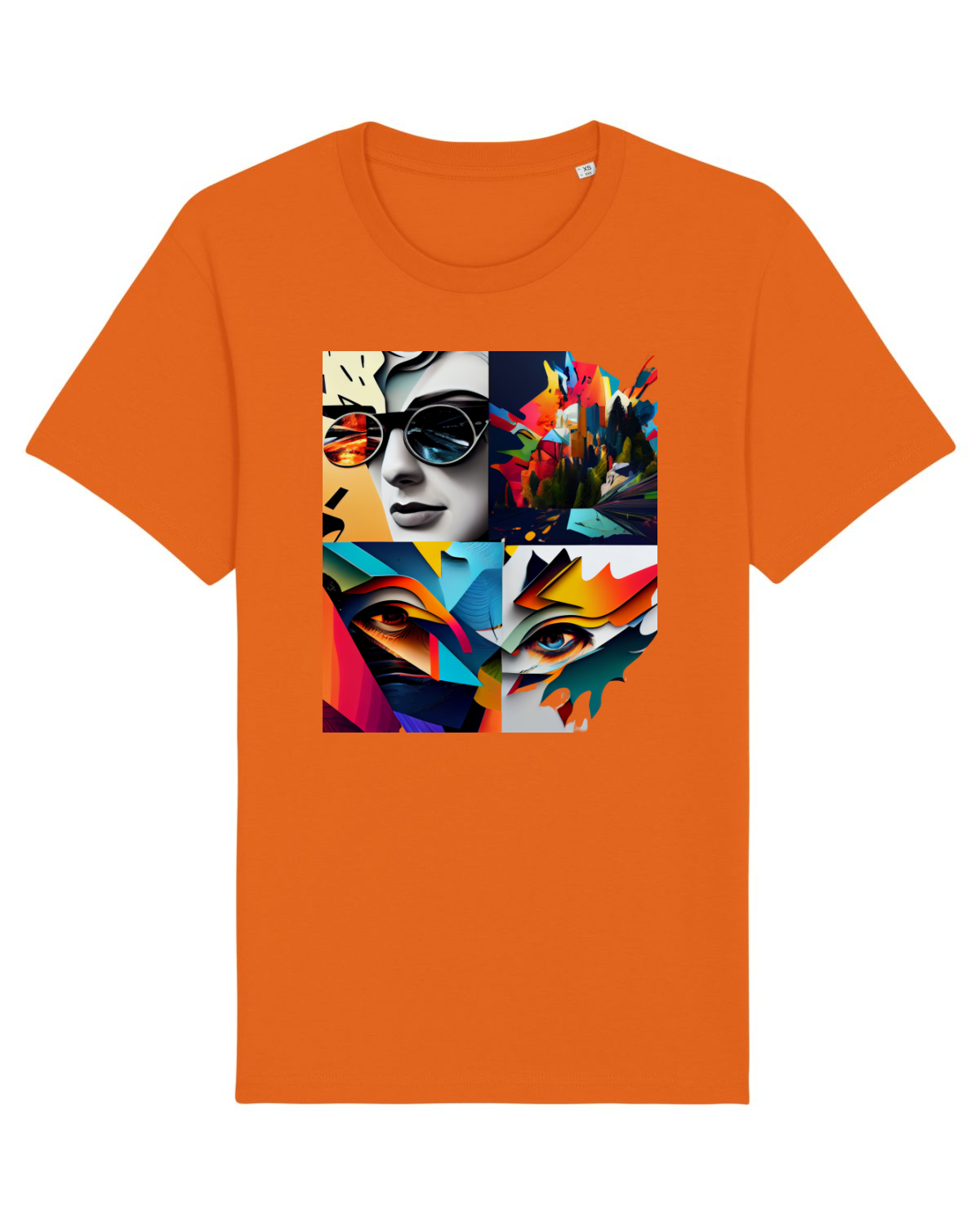 Tricou mânecă scurtă Unisex Rocker Bright Orange
