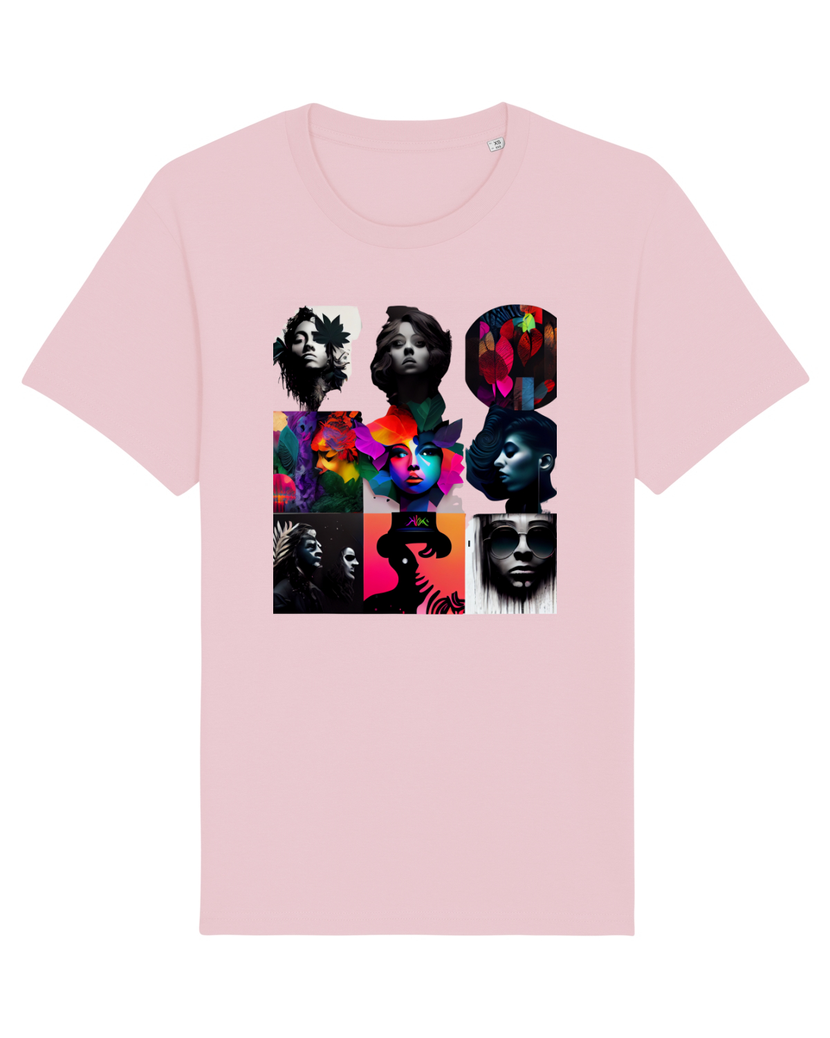 Tricou mânecă scurtă Unisex Rocker Cotton Pink