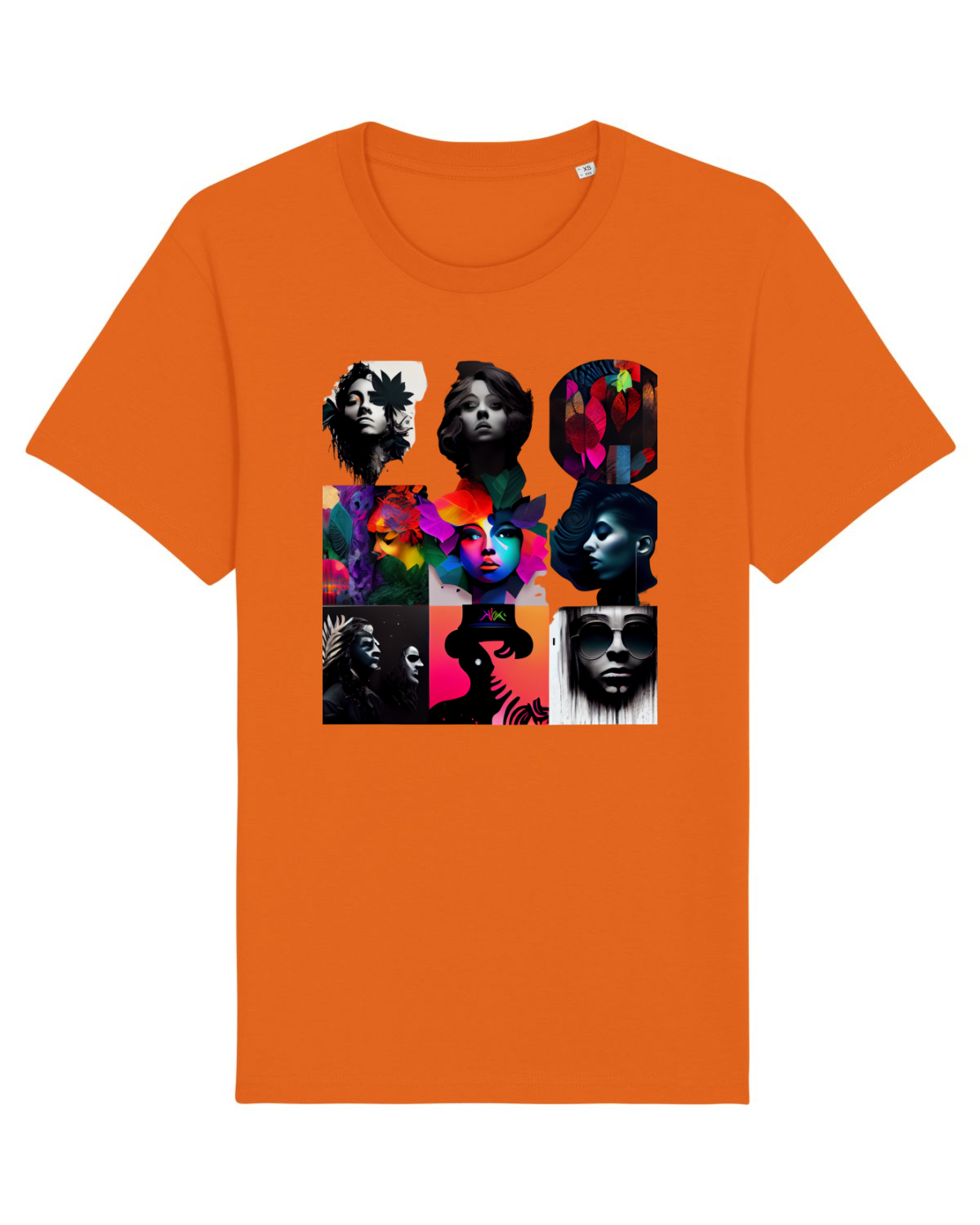 Tricou mânecă scurtă Unisex Rocker Bright Orange