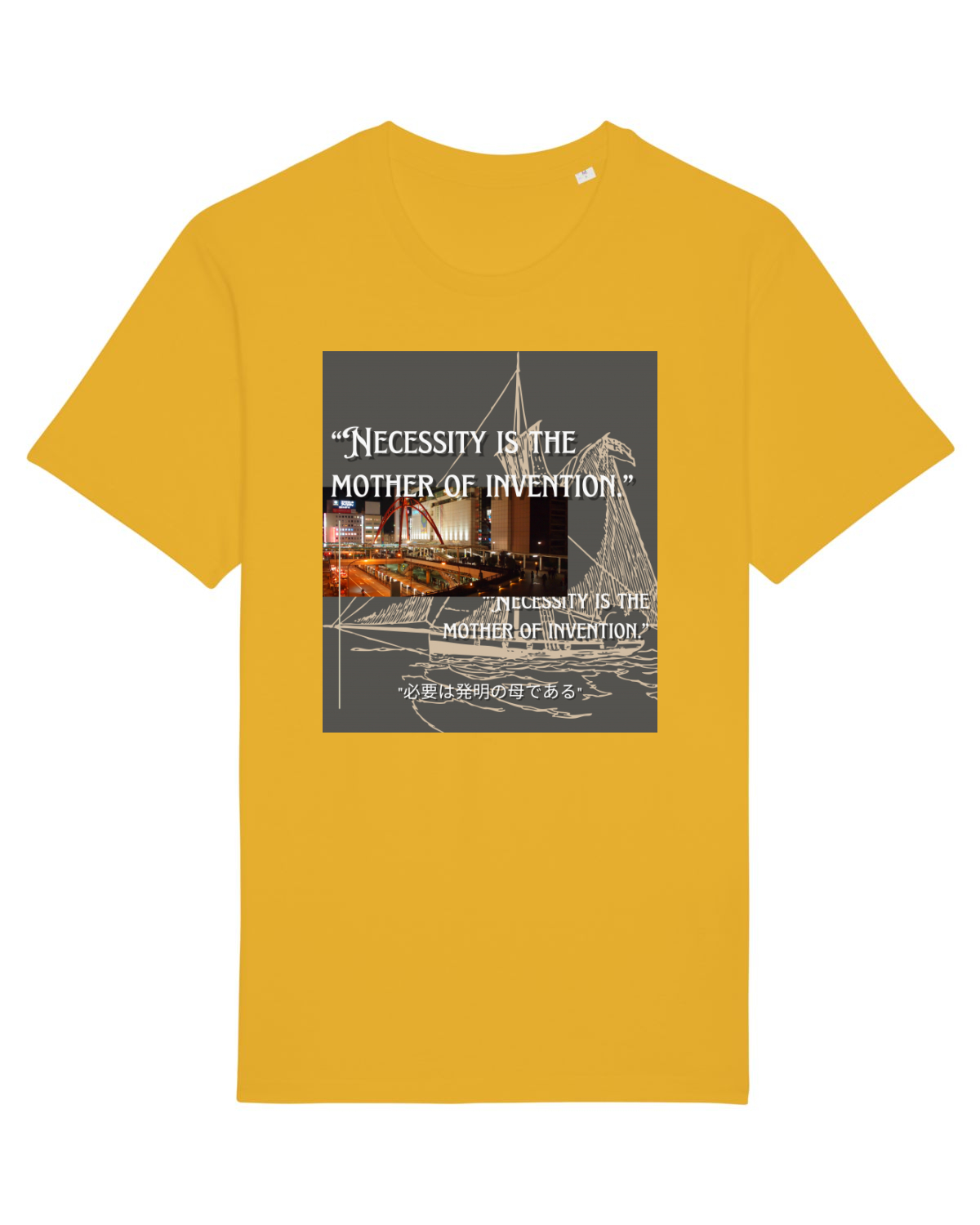 Tricou mânecă scurtă Unisex Rocker Spectra Yellow