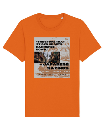 The Stake That Sticks Up Gets Hammered Down Bright Orange