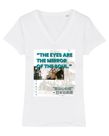 The Eyes Are The Mirrors Of The Soul White