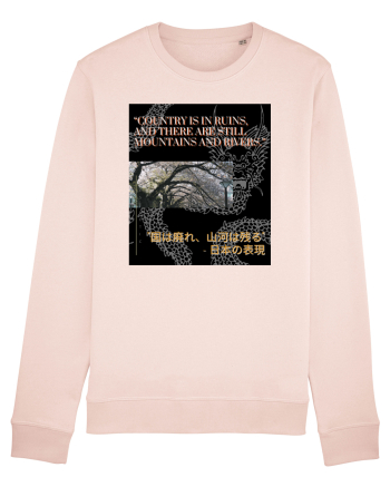 Country Is In Ruins And There Are Still Mountains And Rivers Candy Pink
