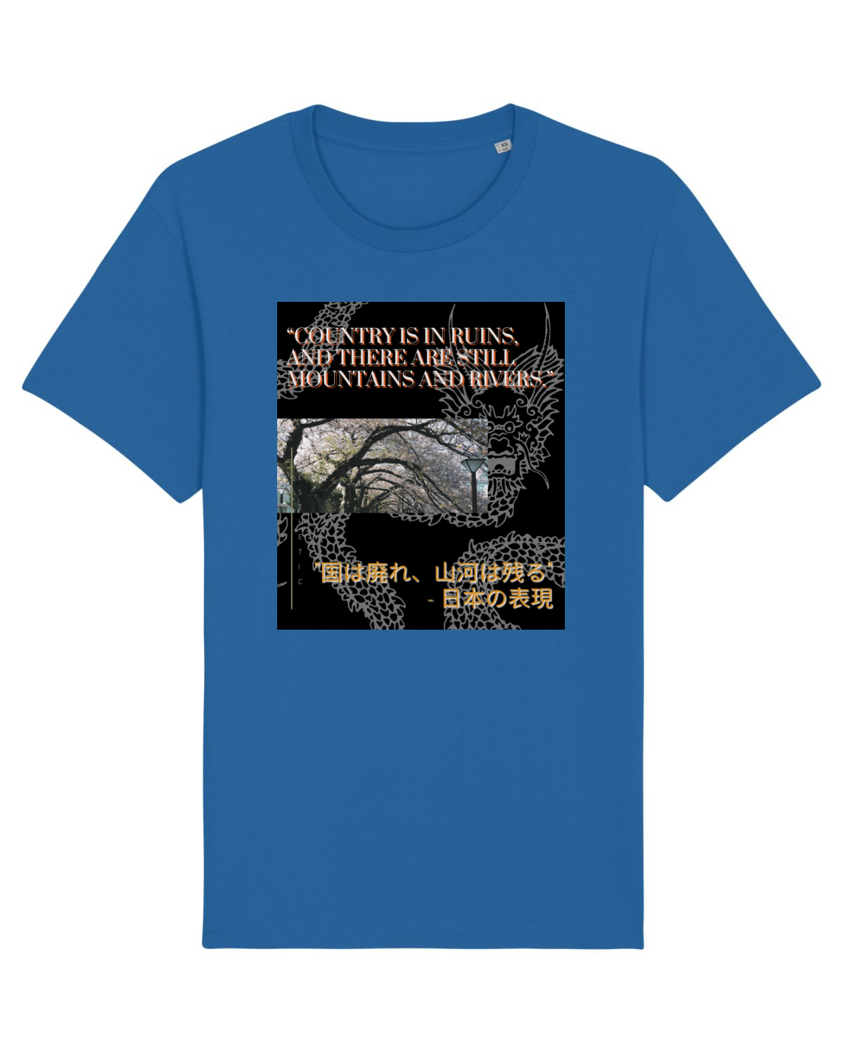 Tricou mânecă scurtă Unisex Rocker Royal Blue