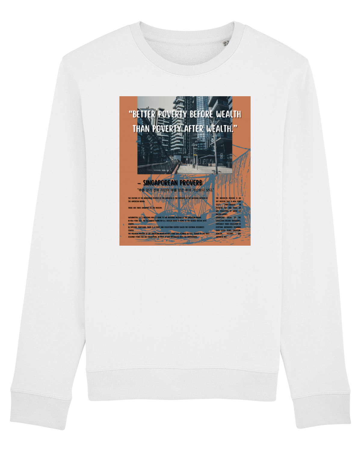 Bluză mânecă lungă Unisex Rise White