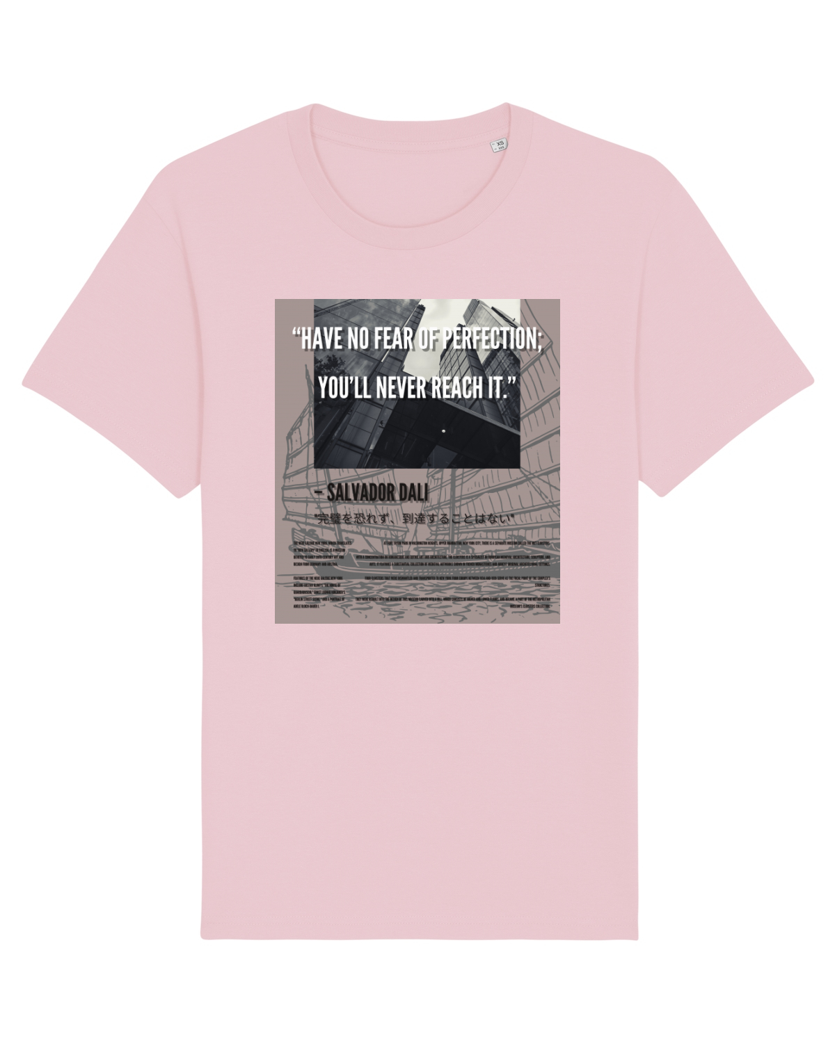 Tricou mânecă scurtă Unisex Rocker Cotton Pink