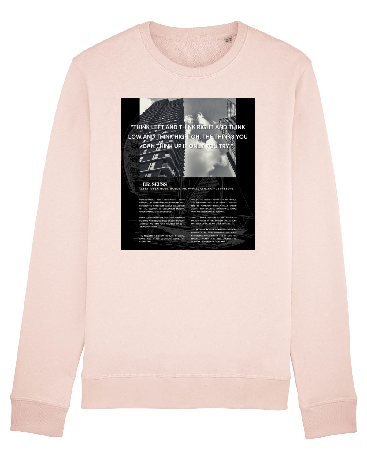 Bluză mânecă lungă Unisex Rise Candy Pink