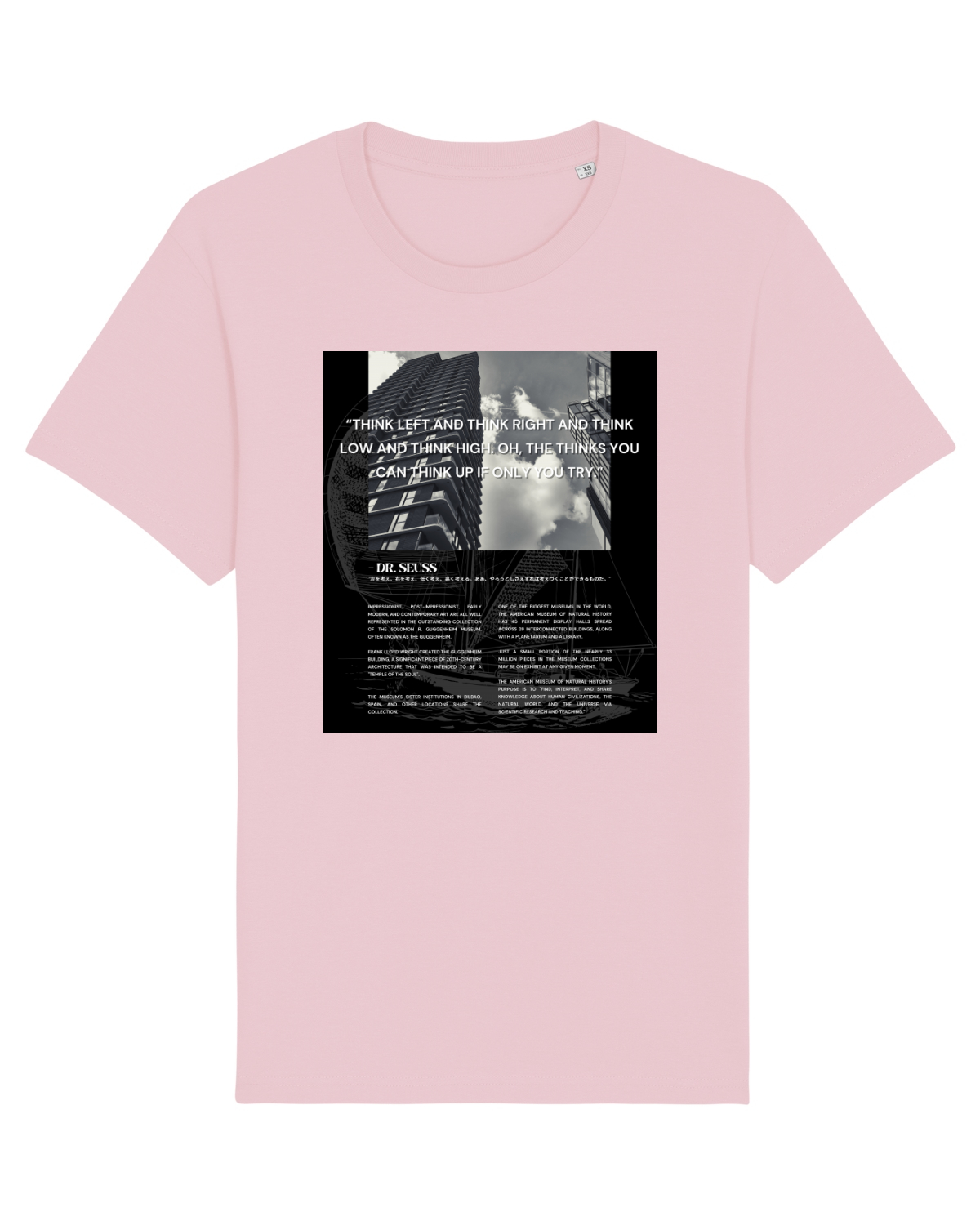 Tricou mânecă scurtă Unisex Rocker Cotton Pink